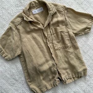 Zara Beige Lightweight Shirt